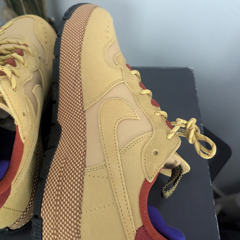 Nike Air Force 1 Wild Women Size 8.5 Brand New Wheat - Picture 7 of 10